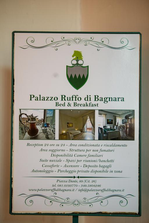 B&B Palazzo Ruffo Di Bagnara Неаполь Экстерьер фото